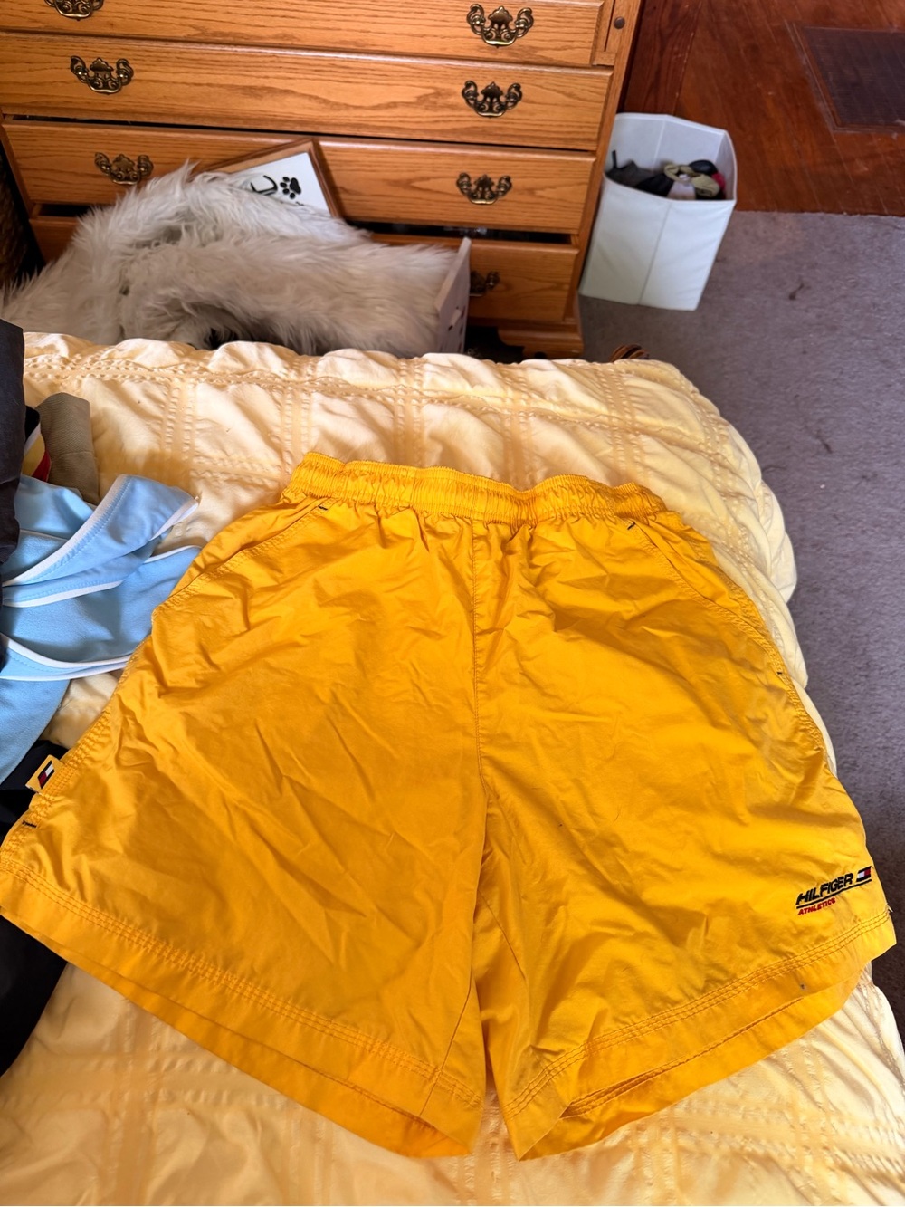 Tommy Hilfiger Yellow Athletic Shorts